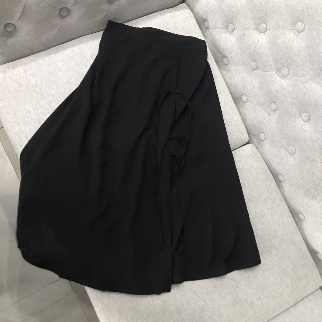 Chân Váy Xẻ Đùi Chất Đũi Ulzzang Skirt Ss3 - Ảnh Thật - Titto Closet