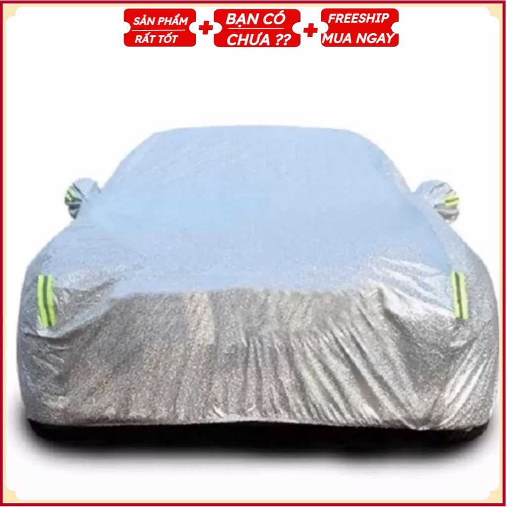 Bạt phủ toàn xe 3 lớp chống xước, ô chống nắng, dù chống cháy cho ô tô 5, 7 chỗ