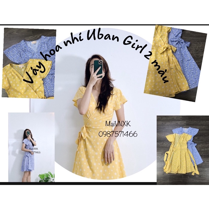 Đầm hoa nhí vintage dáng xoè