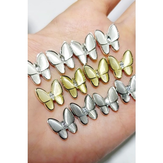 Charm bướm đá nail- bướm đá mắt mèo lớn mã 33