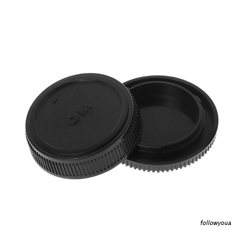Nắp bảo vệ ống kính máy ảnh phía sau bằng nhựa màu đen chống bụi cho Olympus OM | BigBuy360 - bigbuy360.vn