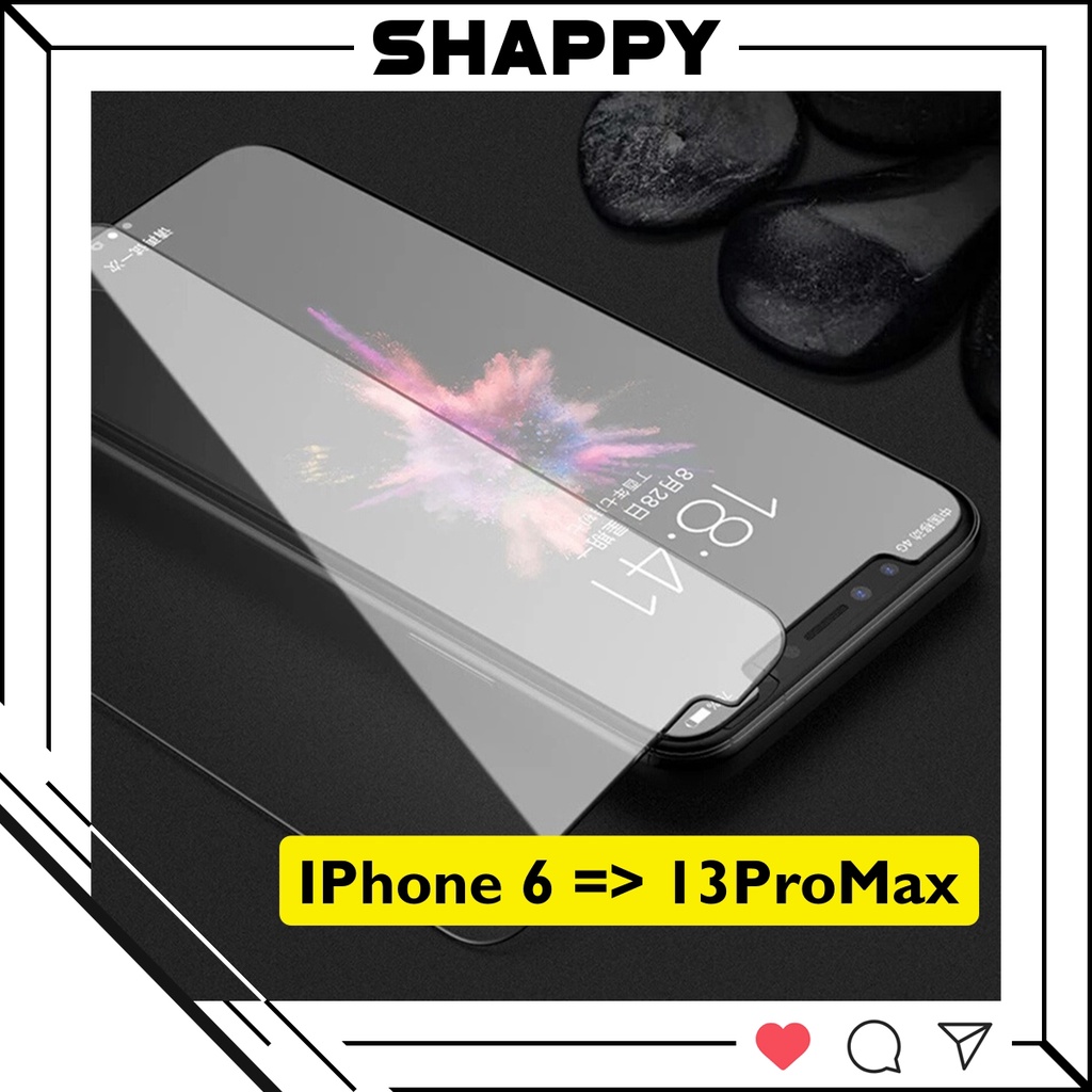 Kính Cường Lực IPhone Bóng Không Full Màn 2.5D IPhone 6/7/8/Plus/X/XR/XsMax/11/12/13/Pro/Max [Shappy Shop]