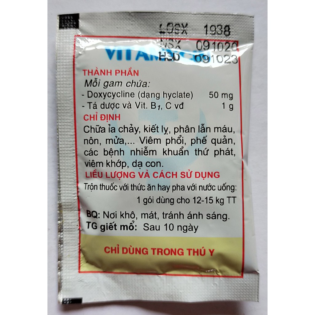 VITAMYCIN 5g  Chuyên dùng cho chó, mèo