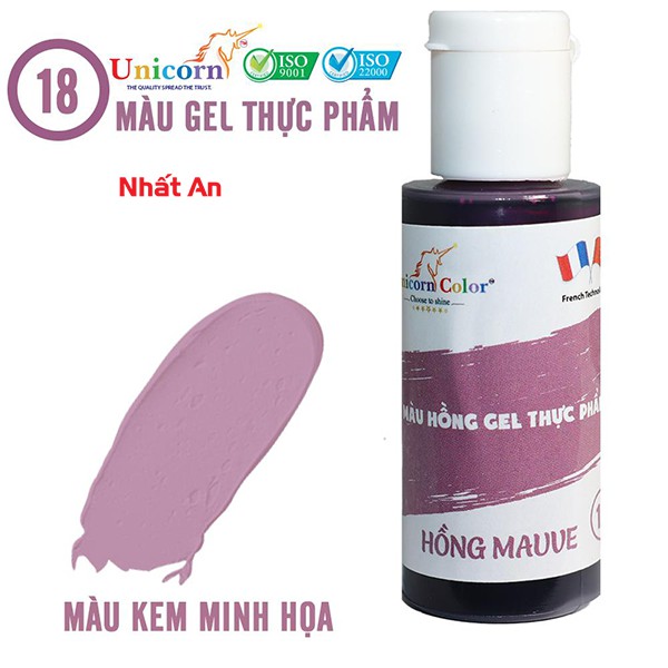 Màu gel thực phẩm Hồng mauve 28gr Unicorn