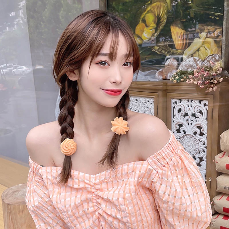 Kẹp tóc thiết kế hình bánh quy đáng yêu cho nữ