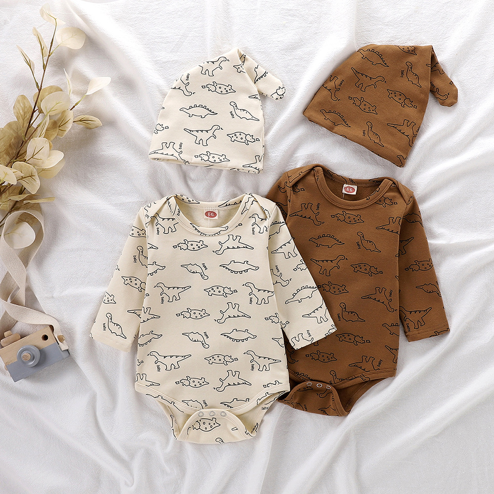 Jumpsuit Cotton Dài Tay + Quần Dài Cho Bé Trai