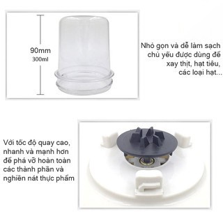 Máy xay sinh tố Markedon đa năng 2 cối - 5 chế độ xay cao cấp