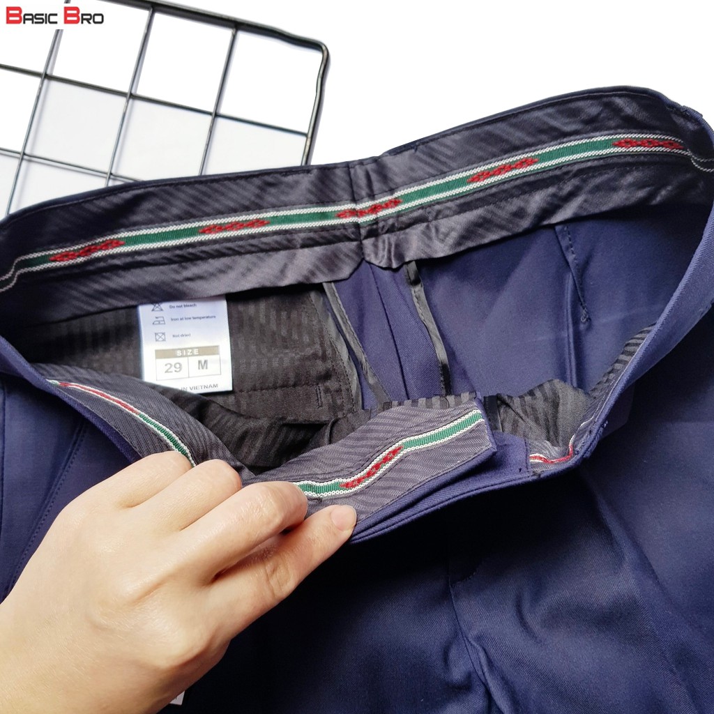 Quần âu nam ☘FREESHIP☘ Quần tây nam T91 mềm mịn dáng ôm slimfit xuất dư nối chuyền | BigBuy360 - bigbuy360.vn