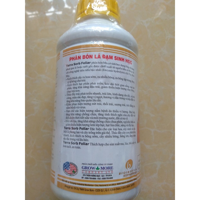 (SIÊU RẺ) Phân bón lá cao cấp Terra-Sorb Foliar SIÊU TO LÁ chai 100ml