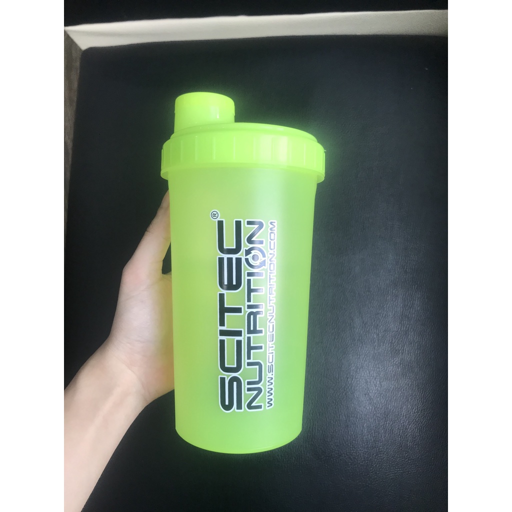 Bình lắc thể thao bình nước 700ml Shaker Scitec White Transparent Scitec Nutrition 700 ML