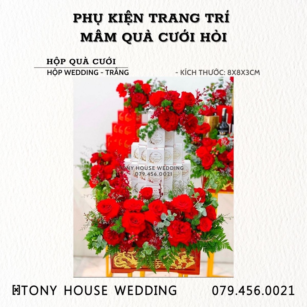 COMBO 20-30-50 HỘP BÁNH CƯỚI - HỘP QUÀ TẶNG ĐÁM CƯỚI - TONY HOUSE