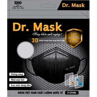 Khẩu trang Dr.Mask 4 lớp xịn đẹp chính hãng.