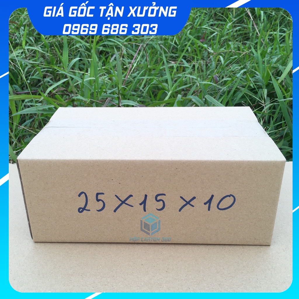 25x15x10 Hộp carton đóng hàng