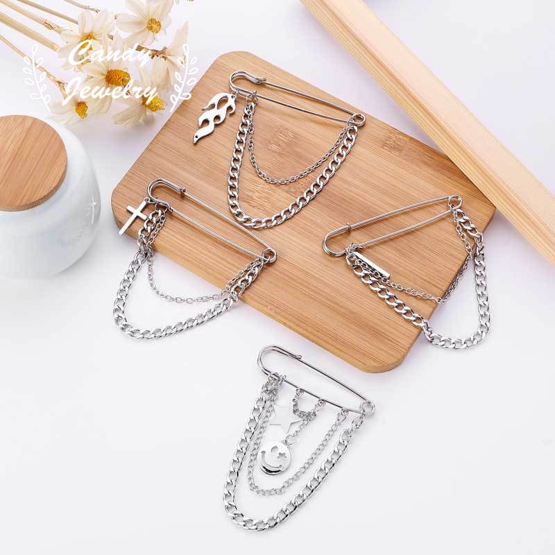 Ghim cài áo MANYUE thiết kế mặt nhiều mẫu tùy chọn thời trang dành cho nữ