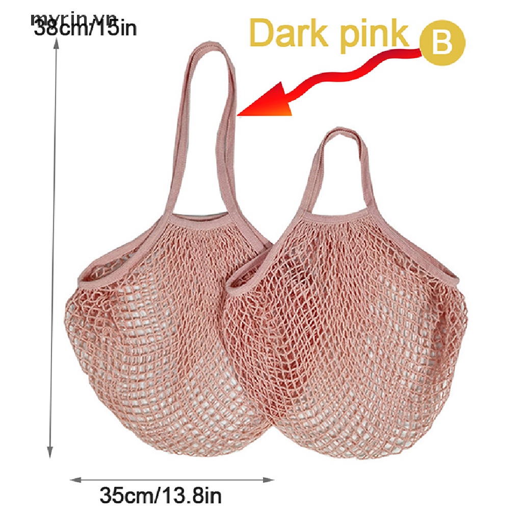 Túi Lưới Cotton Đựng Trái Cây Tái Sử Dụng Tiện Lợi