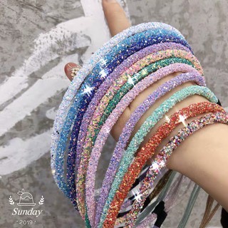 Bờm tóc đính hạt nhiều màu lấp lánh