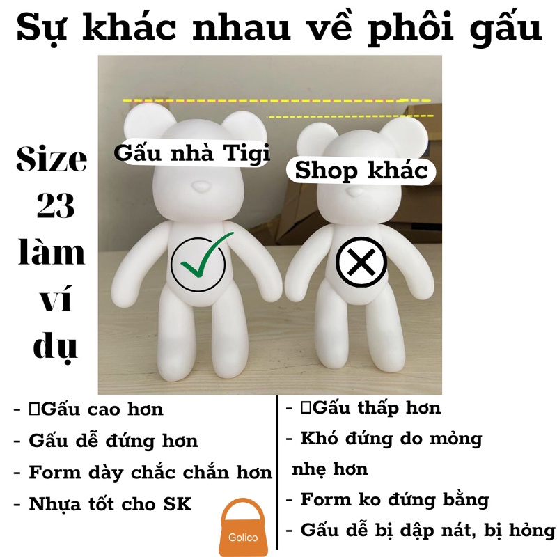 Gấu đính đá - Bearbrick series size 23, cao cấp thời thượng handmade siêu xinh cho bé và mọi lứa tuổi nhiều màu