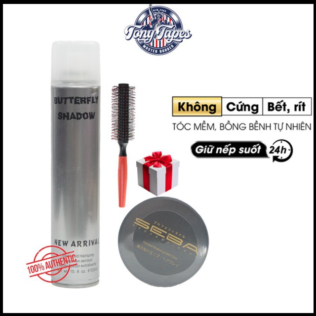 Sáp vuốt tóc nam SEBA chính hãng Japan + Gôm xịt tóc + Lược tạo kiểu | keo & wax vuốt tóc chính hãng | november