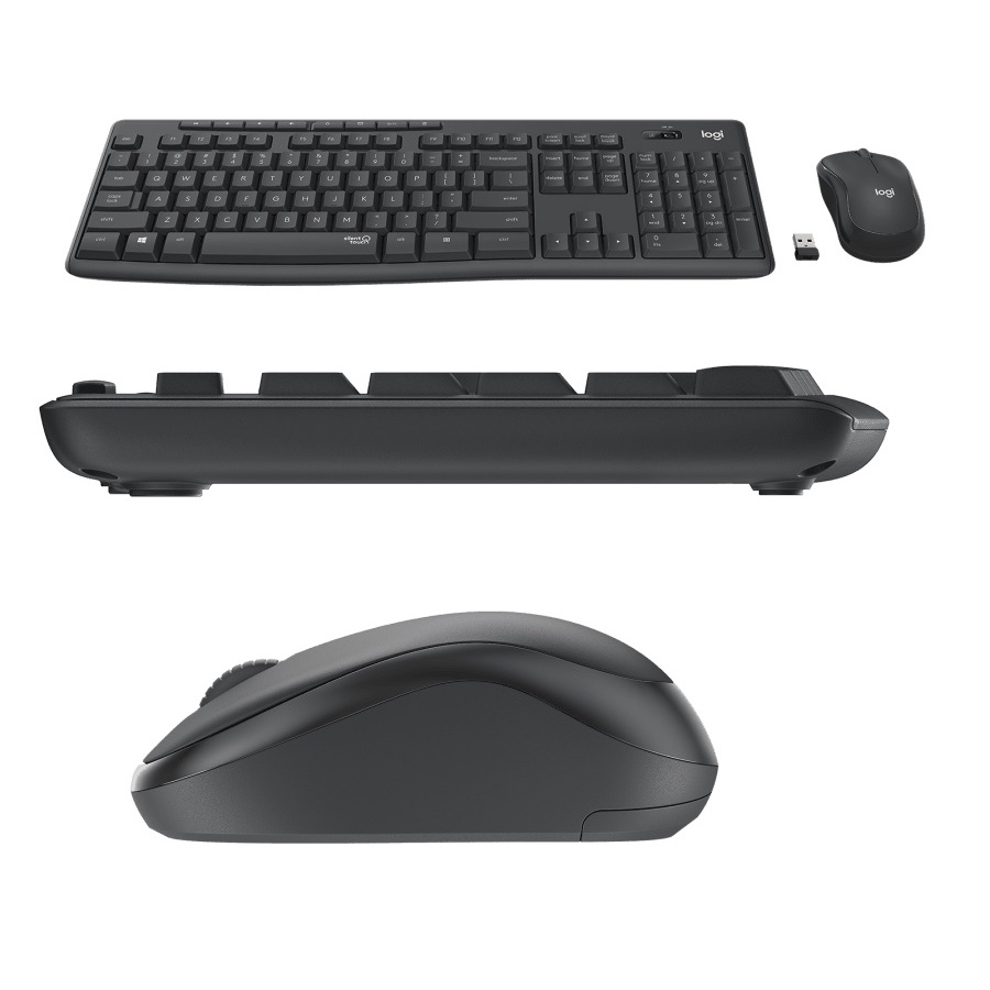 Bộ chuột và bàn phím không dây chống ồn Logitech MK295