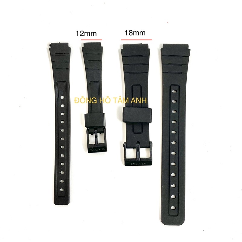 Dây Đồng Hồ nam nữ Casio F94 size 18mm , 12mm