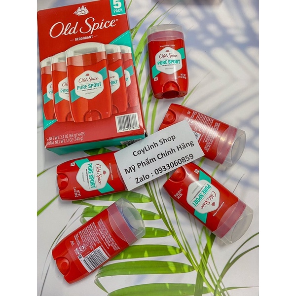 Sáp khử mùi OLD SPICE Pure Sport 68g ngăn tiết mồ hôi - chính hãng