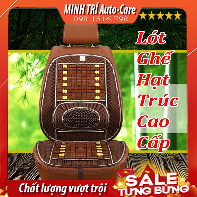 Tựa Lưng Lót Ghế Ô Tô Hạt Trúc ,Bọc Ghế Ô Tô Xe Hơi Chống Nóng, Massage Lưng Ghế Văn Phòng Massage hạt Gỗ Cao Cấp