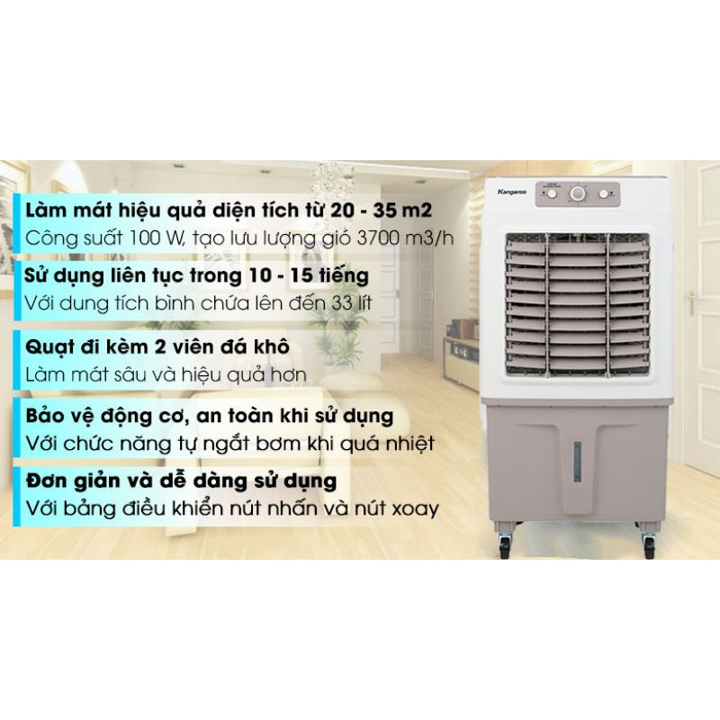 quạt điều hòa kangaroo 50f62 chính hãng 💯)bh 12 tháng