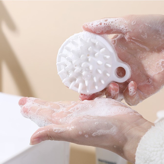 Lược gội đầu SILICONE giúp massage da đầu giảm rụng tóc