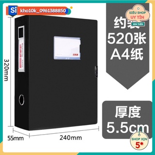 Hộp dữ liệu tập tin hộp a4 thư mục nhựa niêm phong túi dày dày công ty đơn giản kích thước giấy màu xanh