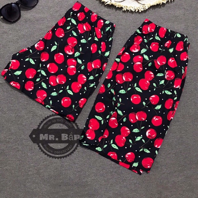 HQ07. Quần Cherry Đi Biển - Có bán lẻ/cặp kèm bảng size và mẫu áo | BigBuy360 - bigbuy360.vn