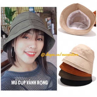 MŨ Sụp Vành rộng Ulzzang - Mũ Cụp Idol kaki vành rộng