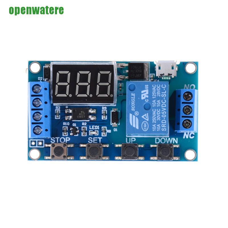 【open】6v-30v Relay Module Switch Trigger Time Delay Circuit Timer Cycle Adjustable