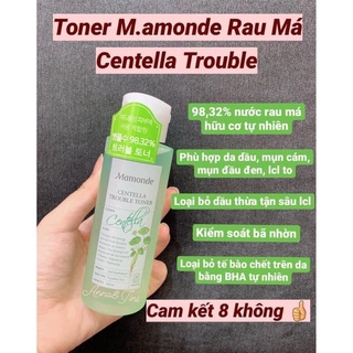 Toner từ rau má Centella Trouble Mamonde