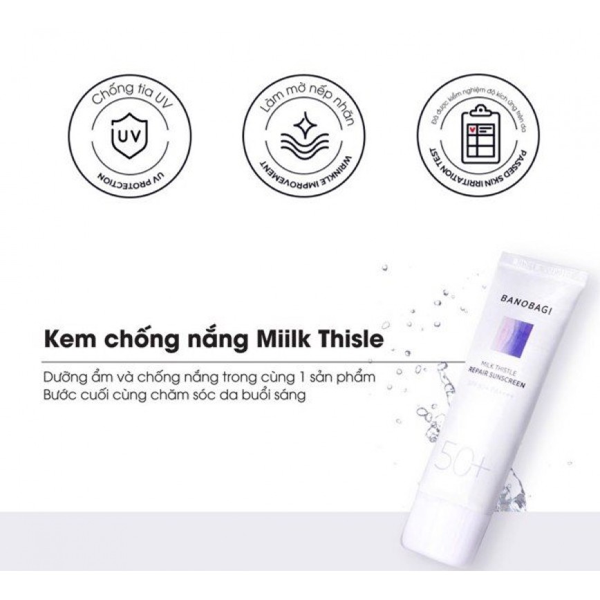 Kem Chống Nắng BANOBAGI Cho Da Nhạy Cảm REPAIR SUNSCREEN SPF 50+ PA++++ 15ml Và 50ml