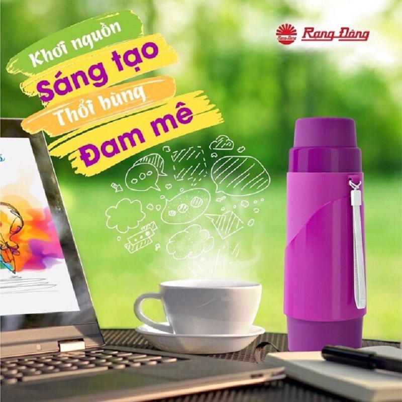 Bình Nước Giữ Nhiệt Cao Cấp Rạng Đông Dung Tích 450ml Hàng Chính Hãng