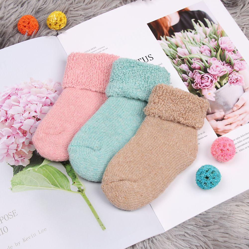 Vớ Len Mềm Màu Kẹo Ngọt Thời Trang Mùa Đông Cho Bé