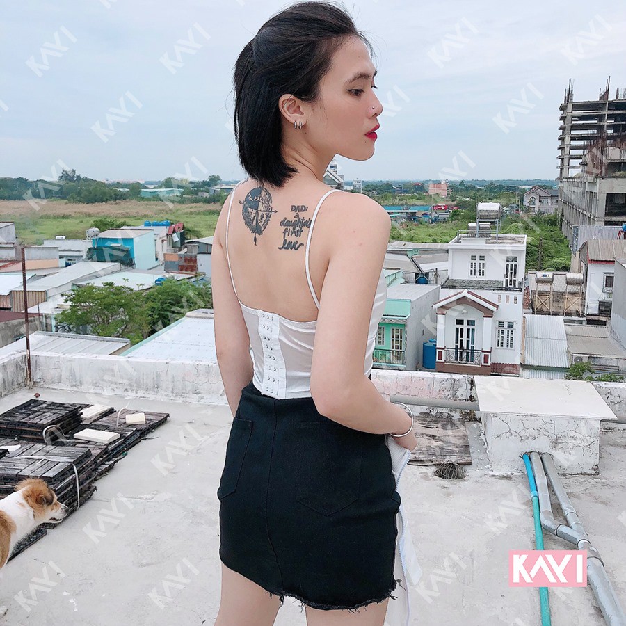 Áo bra phi lụa - A189