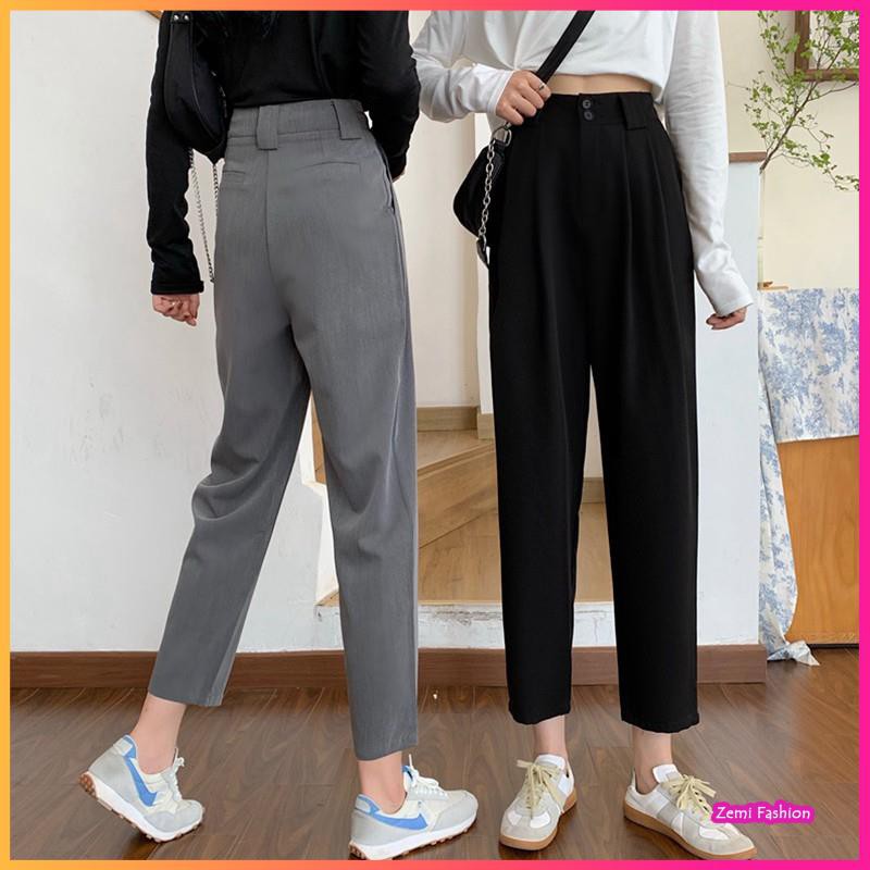 Quần Baggy Nữ ❤️ Quần Tây Nữ Ulzzang Trơn Ống Rộng | BigBuy360 - bigbuy360.vn