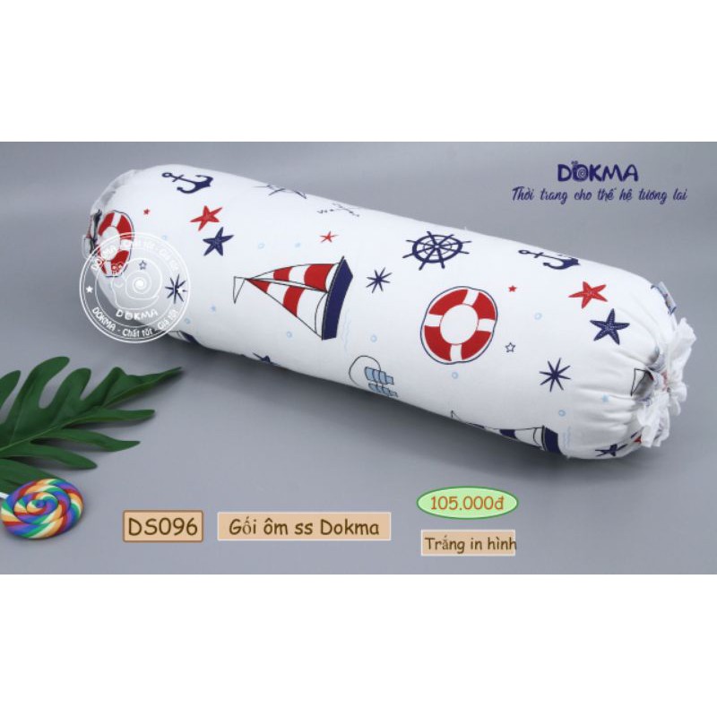 Gối ôm cho bé DOKMA - DS096 Cotion 100% (50*12cm) Hàng Cty Chính Hãng