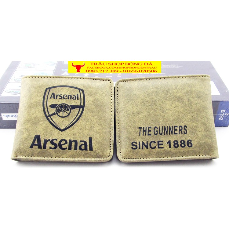 Ví da lưu niệm - các câu lạc bộ bóng đá Manchester, Arsenal, Chelsea, Barca, Real, Liverpool - Trâu shop