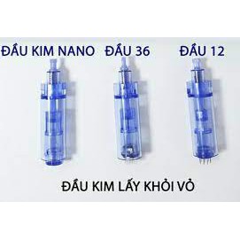 Đầu Kim Nano Xanh Kim 12 Kim 36  Cho Máy Phi Kim, Máy Lăn Kim Dr Pen