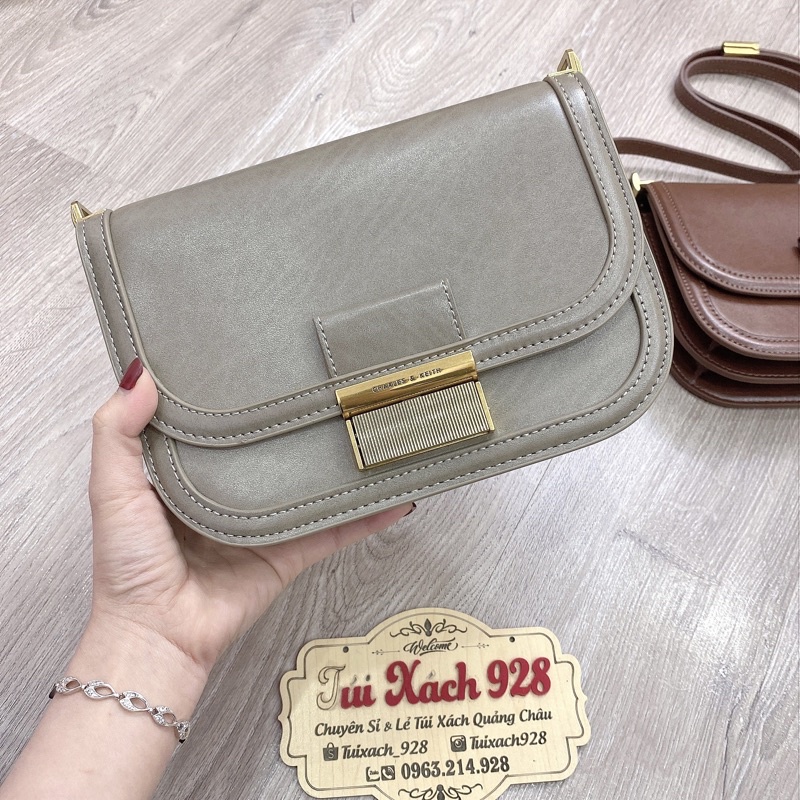 (Túi giấy hãng) Túi thời trang nữ khoá phím đàn vintage size 22