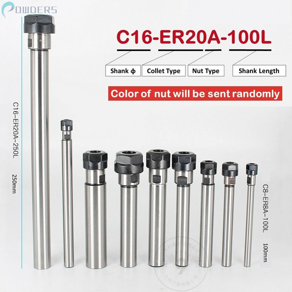 Collet Chuck Holder Milling Tool Straight Shank Tool 100MM ER20A ER11A