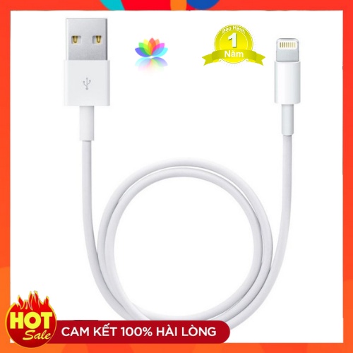 Dây sạc chính hãng Foxcom 8 lõi chân lightning USB-A