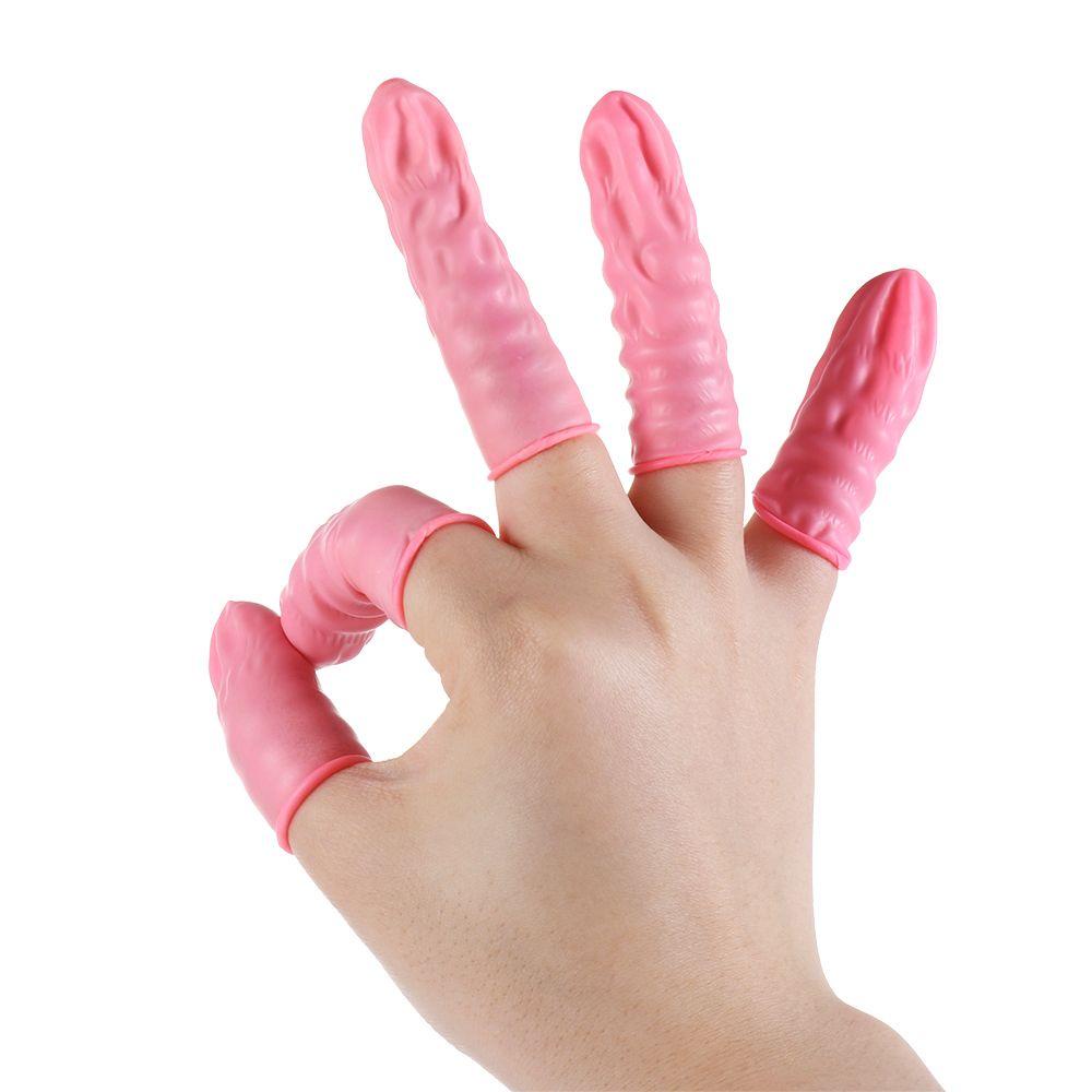 CONOPERY Bộ 100 / 300 Vỏ Bọc Bảo Vệ Ngón Tay Bằng Latex Chống Trượt