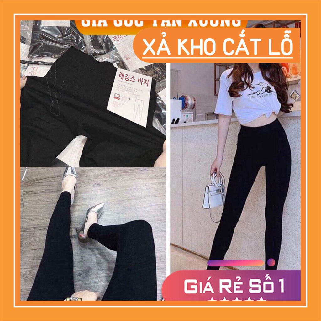 (Giá  xưởng)  Quần legging 2 túi sau có size to tới 75kg