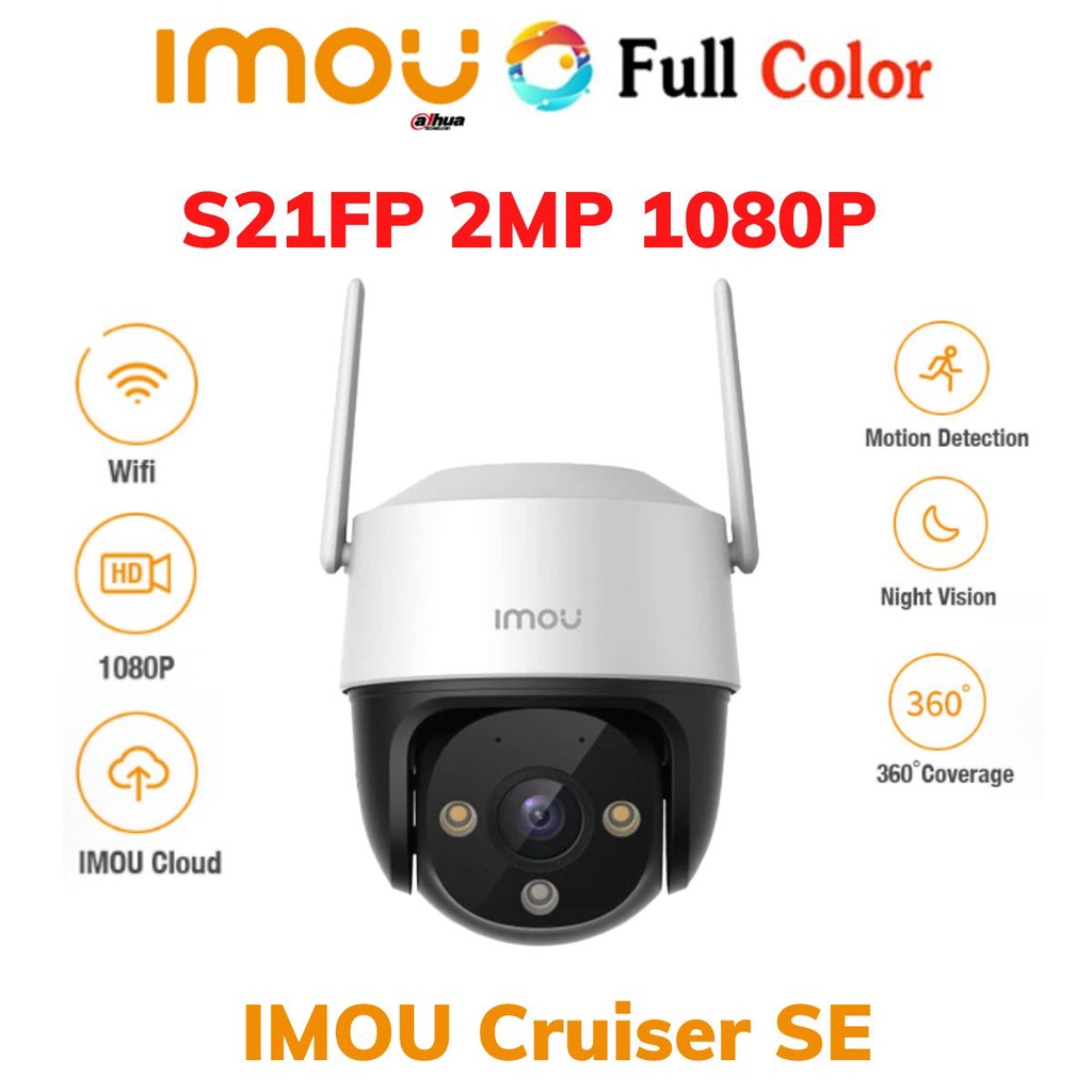 Camera Imou IP Wifi Cruiser ngoài trời màu đêm, 2MP 4MP 2K IPC S41FP / S21FP Xoay 360 - Chính hãng Bảo Hành 24T tháng
