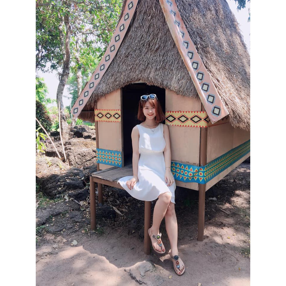 Đầm chiffon 2 lớp