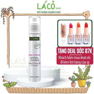 Toner nước hoa hồng C'CHOI nước hoa hồng cho da mụn toner dưỡng ẩm nước cân bằng 100ml LÁ CỎ MỸ PHẨM THUẦN CH