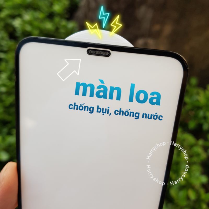 Kính cường lực Iphone 12 / Pro / Max / Pro max che màn loa chống bụi Kuzoom chính hãng